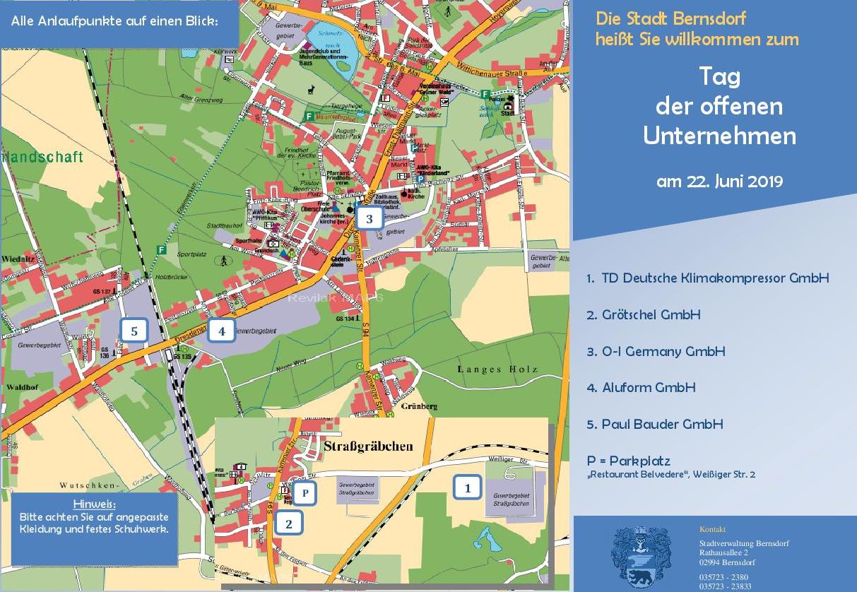 Programmflyer Tag der offenen Unternehmen 22.06.2019