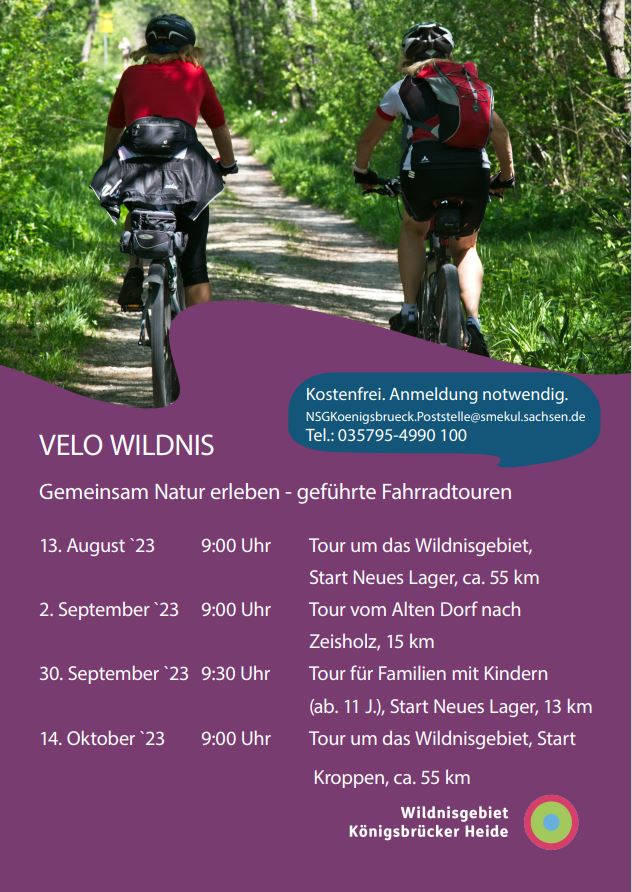 Velo Wildnis - Geführte Fahrradtouren